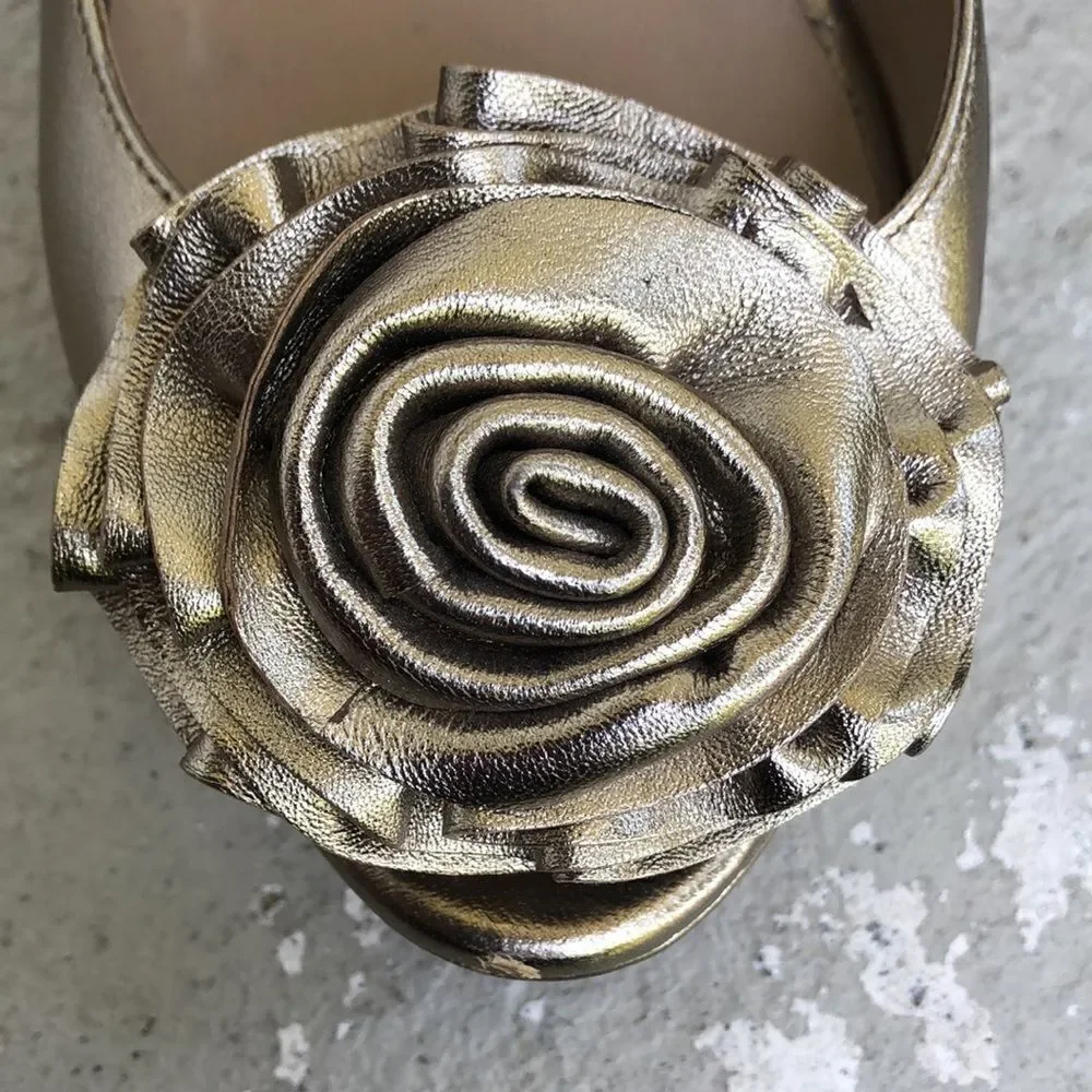 Valentino Silver Wedges